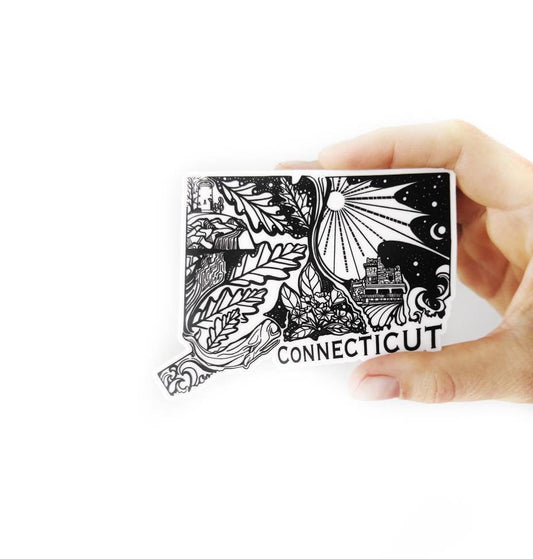 Connecticut State  4" sticker