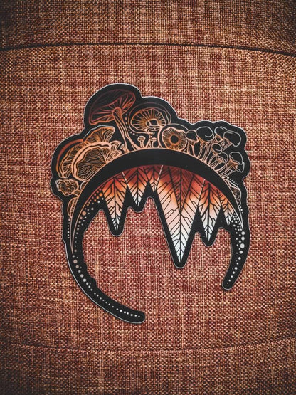 Mushroom Moon 4” sticker