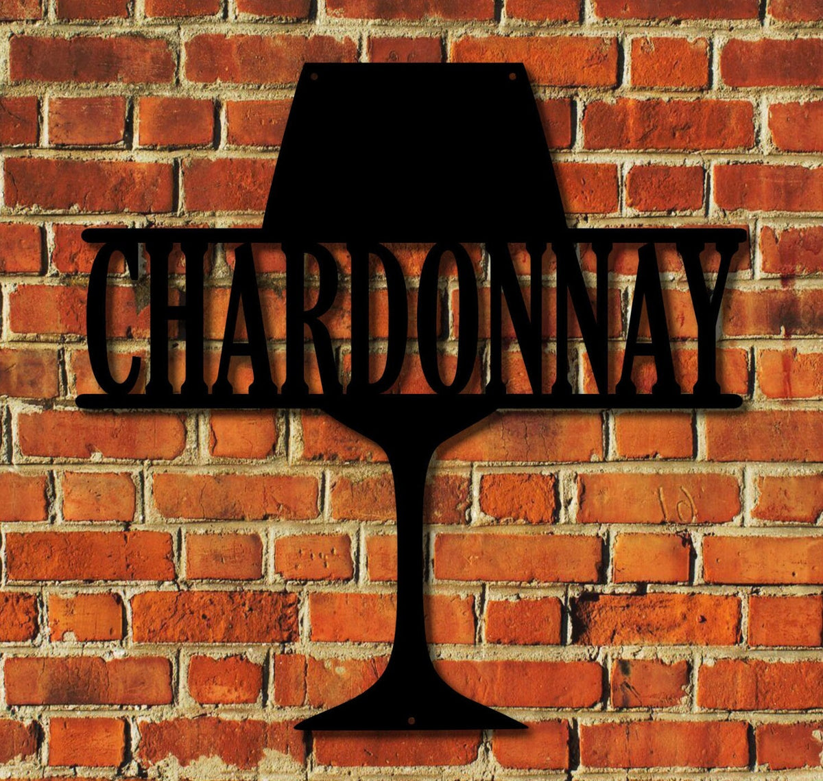 Wine Glass Custom Metal Sign | Personalized Home Bar Decor