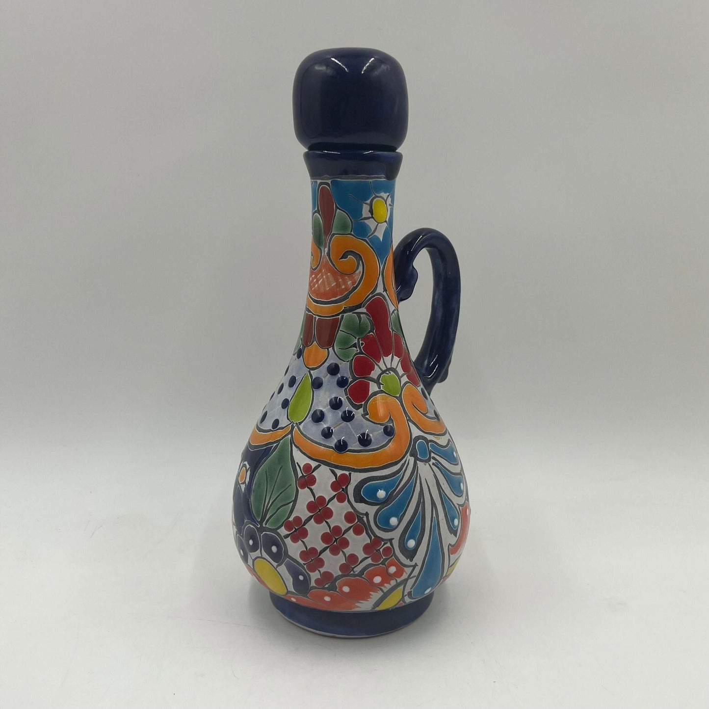 Talavera Decanter with 6 Shot Glasses | Hand-Painted Mexican Set
