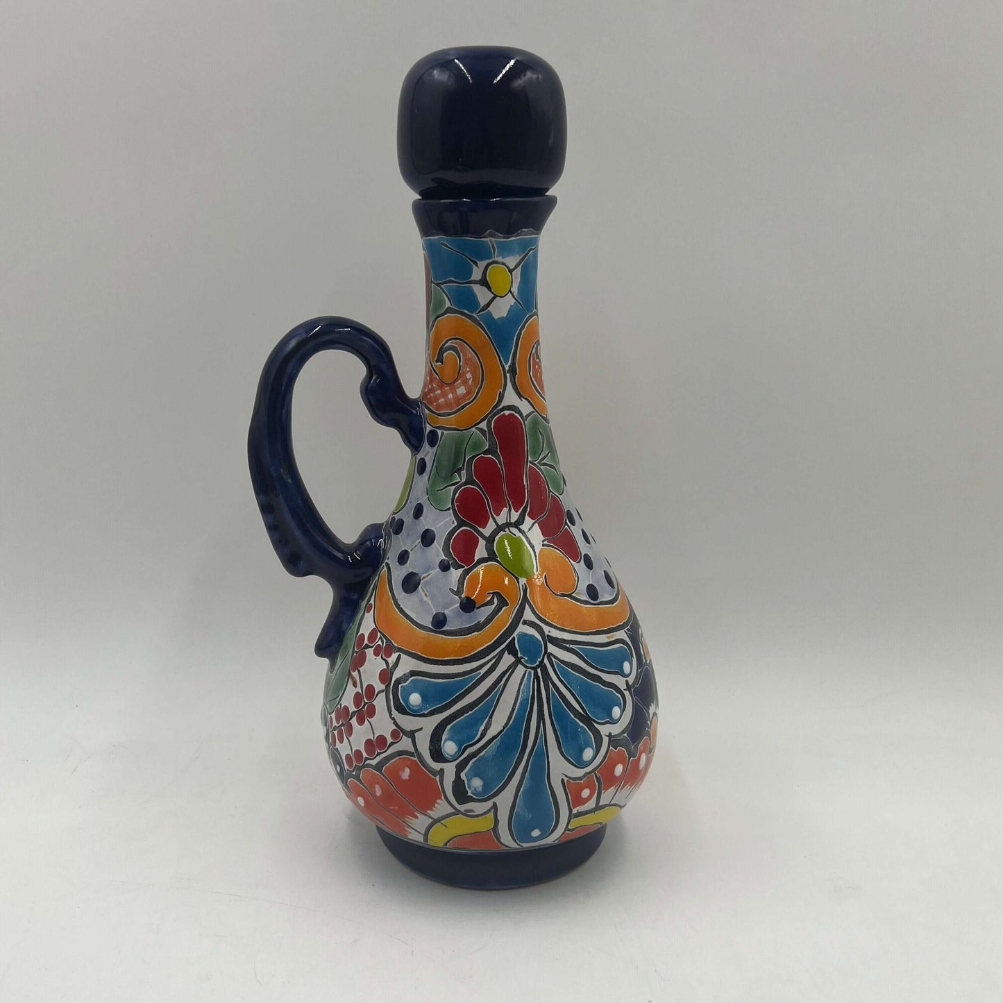 Talavera Decanter with 6 Shot Glasses | Hand-Painted Mexican Set