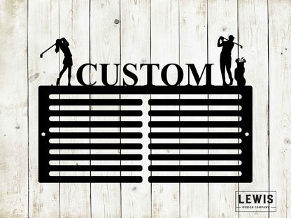 Custom Golf Scorecard Display | Personalized Metal Golf Decor