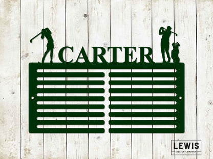 Custom Golf Scorecard Display | Personalized Metal Golf Decor