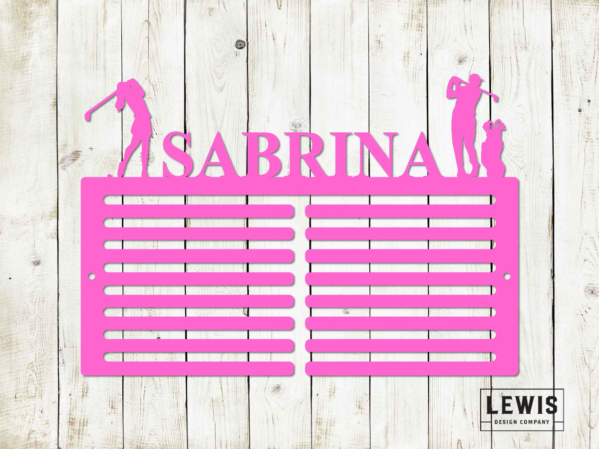 Custom Golf Scorecard Display | Personalized Metal Golf Decor