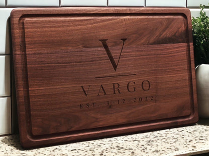 Personalized Cutting Board, Wedding Gift, Housewarming Gift, Charcuterie Board, Gift for Home, Bridal Shower Gift, Couple Gift, USA Made