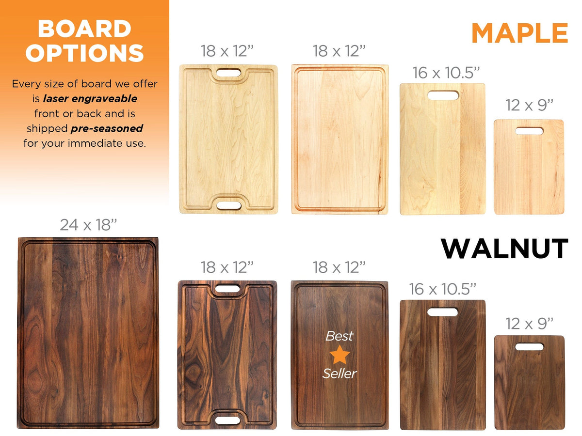 Personalized Mothers Day Cutting Board, Custom Gift for Wife, Gift for her, Personalized Mother's Day Gift, Gift For Grandma, USA Made
