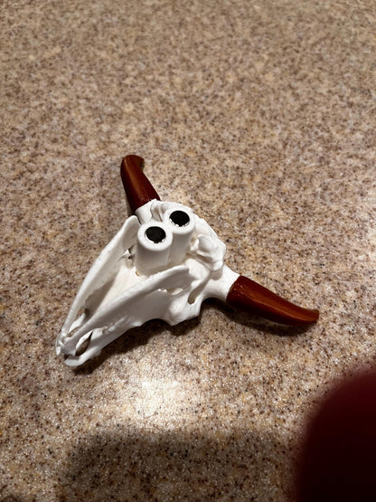 Bison Skull Fridge Magnet (3D Printed PLA Plastic)