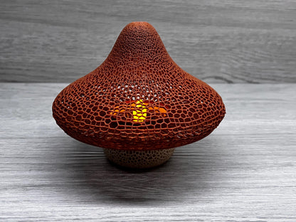 Mushroom Lattice Solar Tea Light