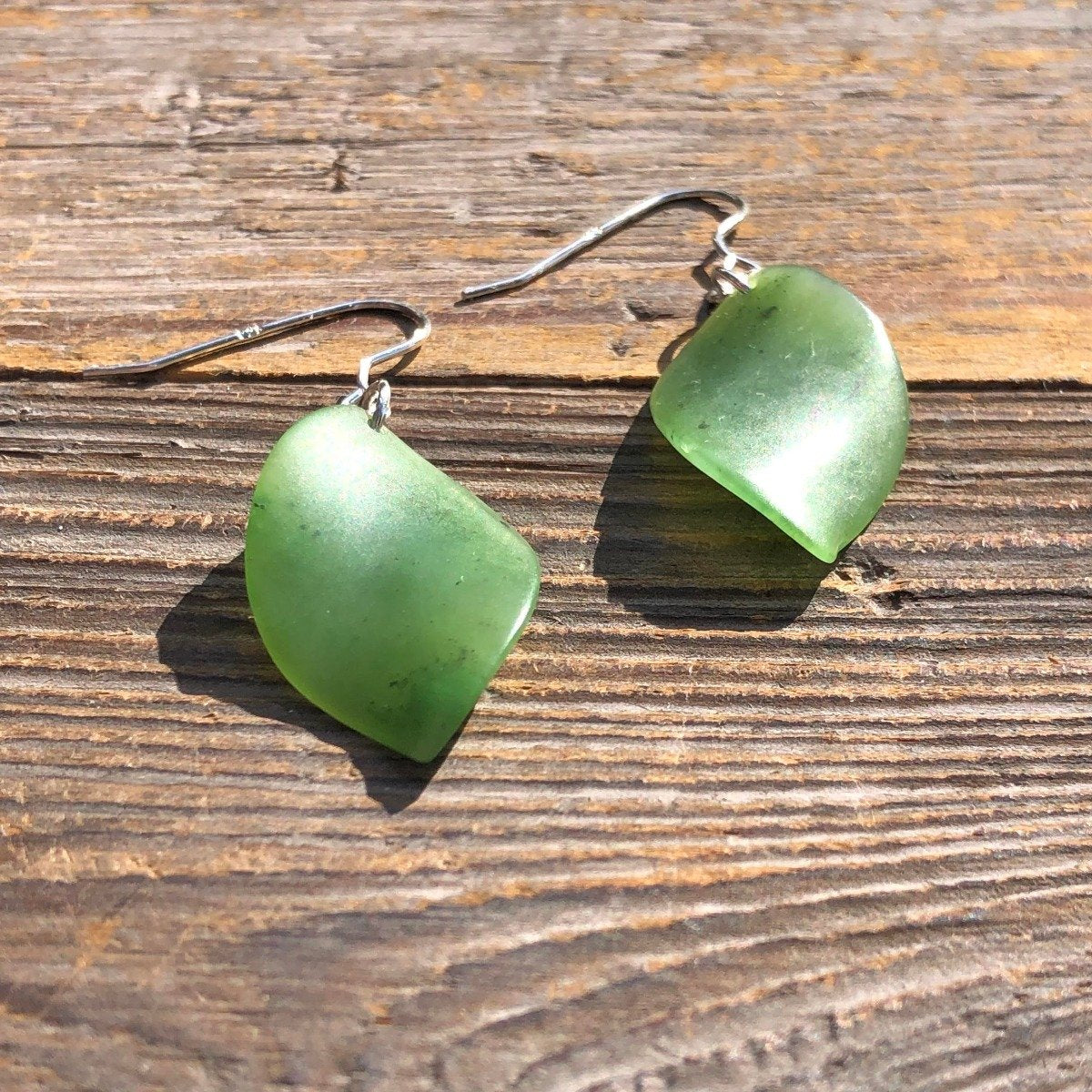 Earrings, Leaf 1884