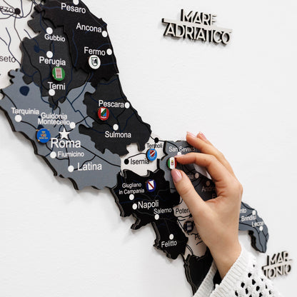 Wooden Map of Italy – Nordik