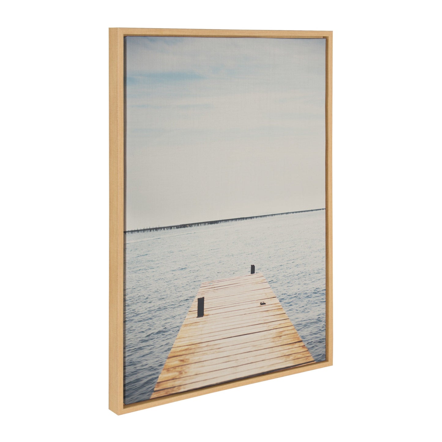 Sylvie Standing on the Dock Framed Canvas by Laura Evans