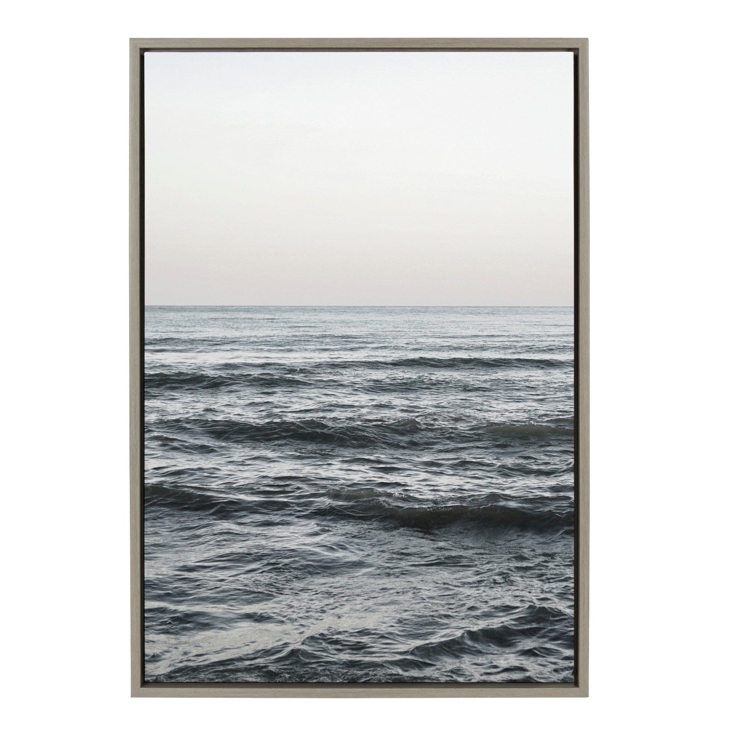 Sylvie Calm Ocean Vibes Framed Canvas by Vidal Hernandez