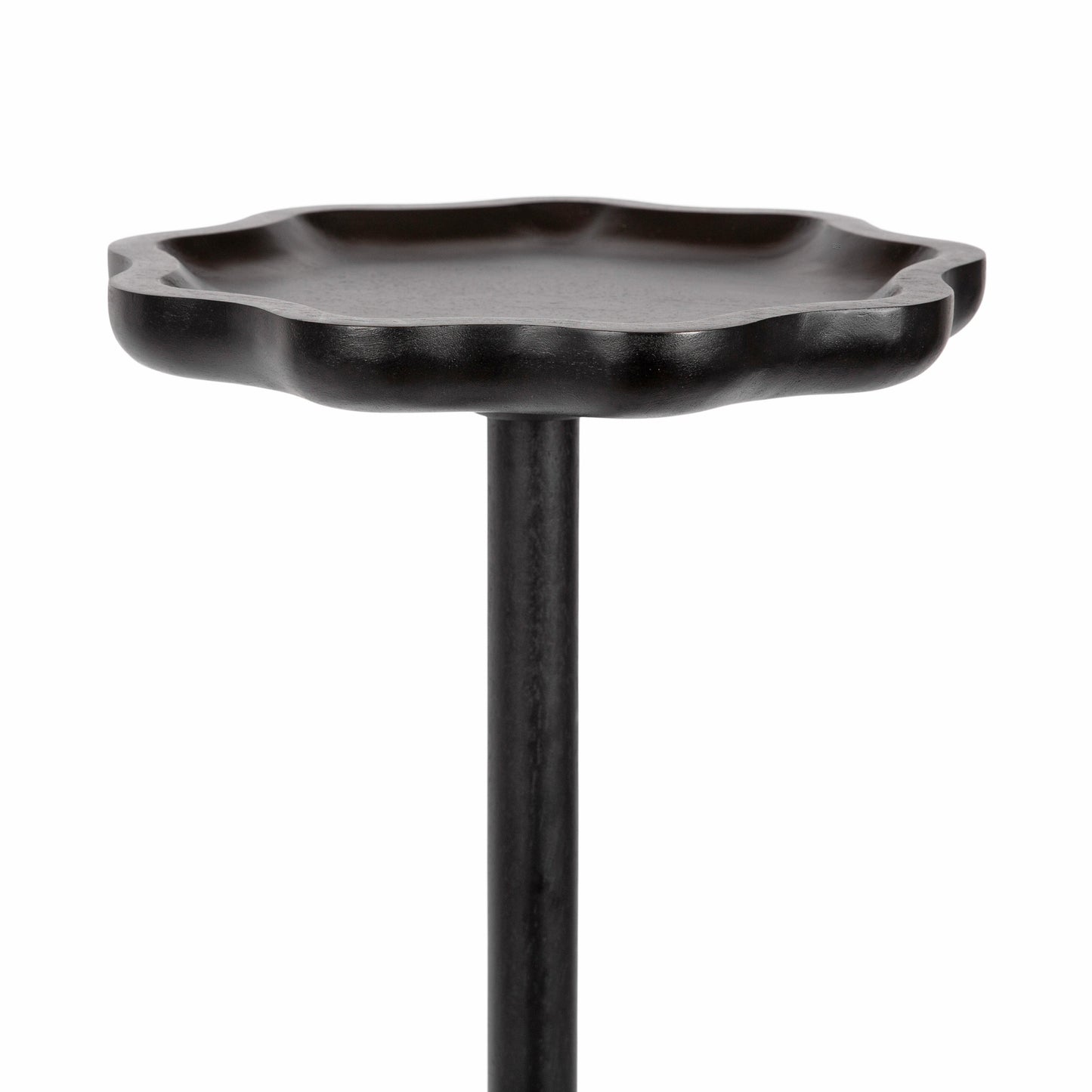 Alezar Scallop Wood Drink Table