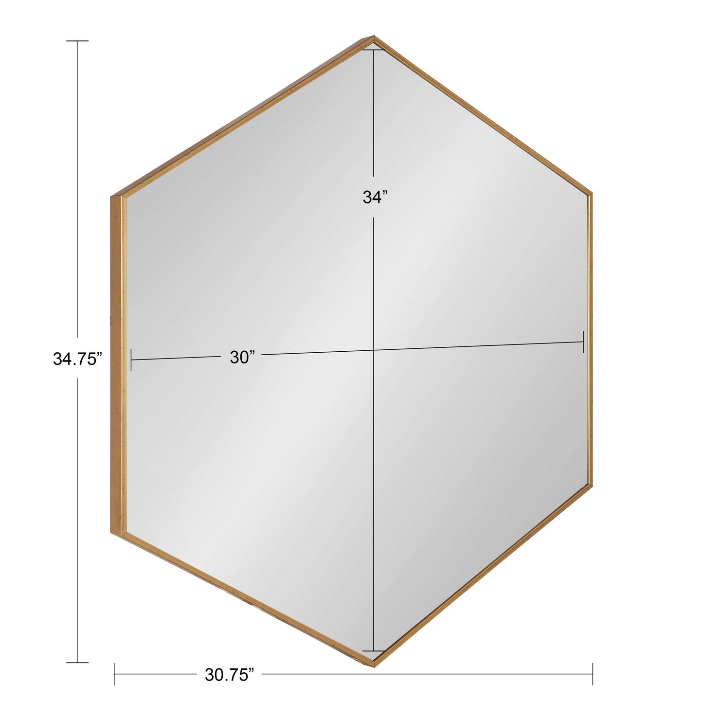 Rhodes Framed Hexagon Wall Mirror