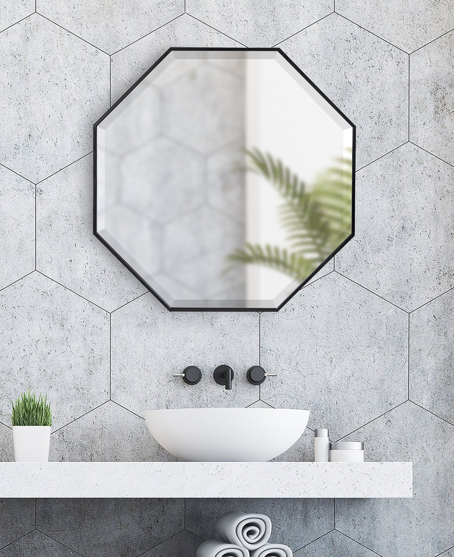 Rhodes Framed Octagon Wall Mirror