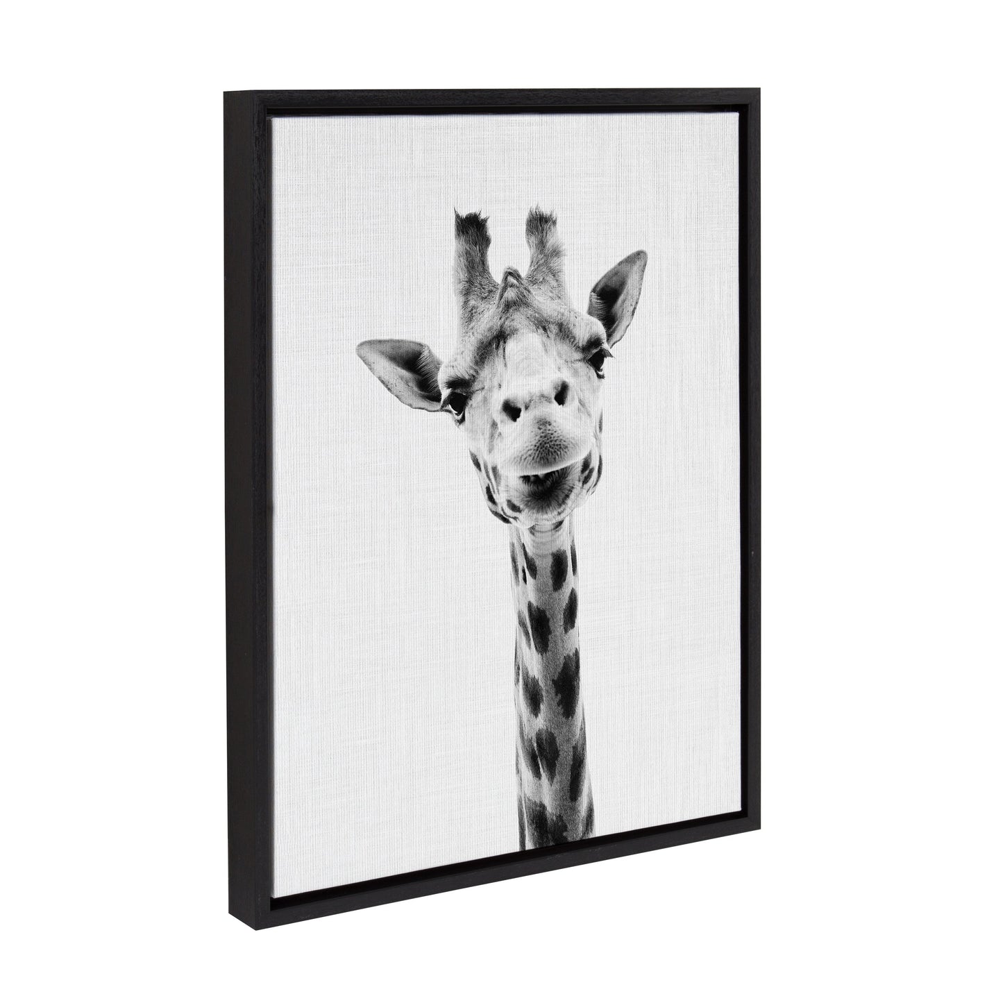 Sylvie Giraffe Framed Canvas by Simon Te of Tai Prints