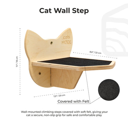 Wooden Cat Step - Light