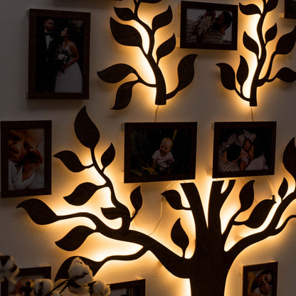 Wooden Led Family Tree - Nova