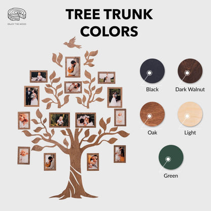 Wooden Led Family Tree - Nova