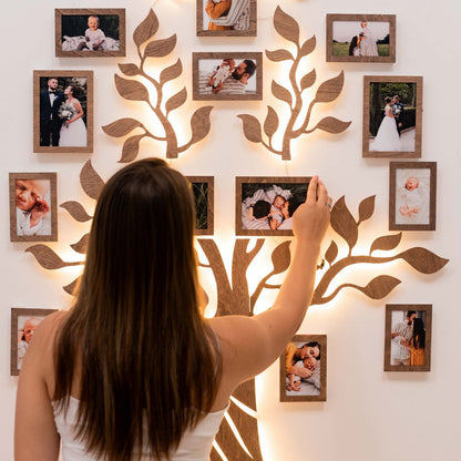 Wooden Led Family Tree - Nova