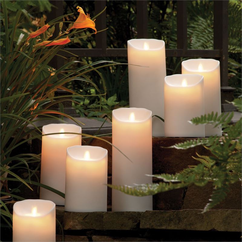 Lightli Moving Flame Outdoor Pillar