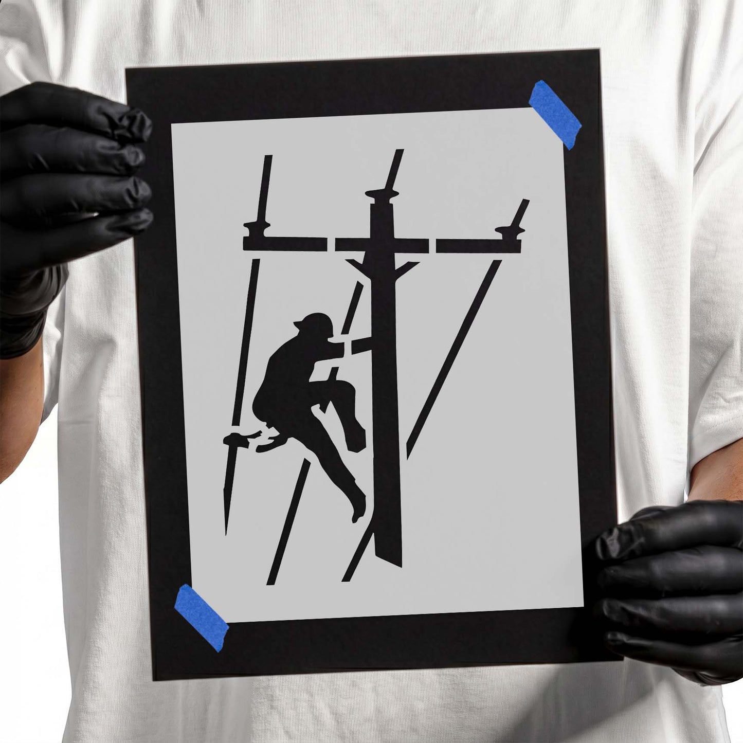 Lineman Stencil