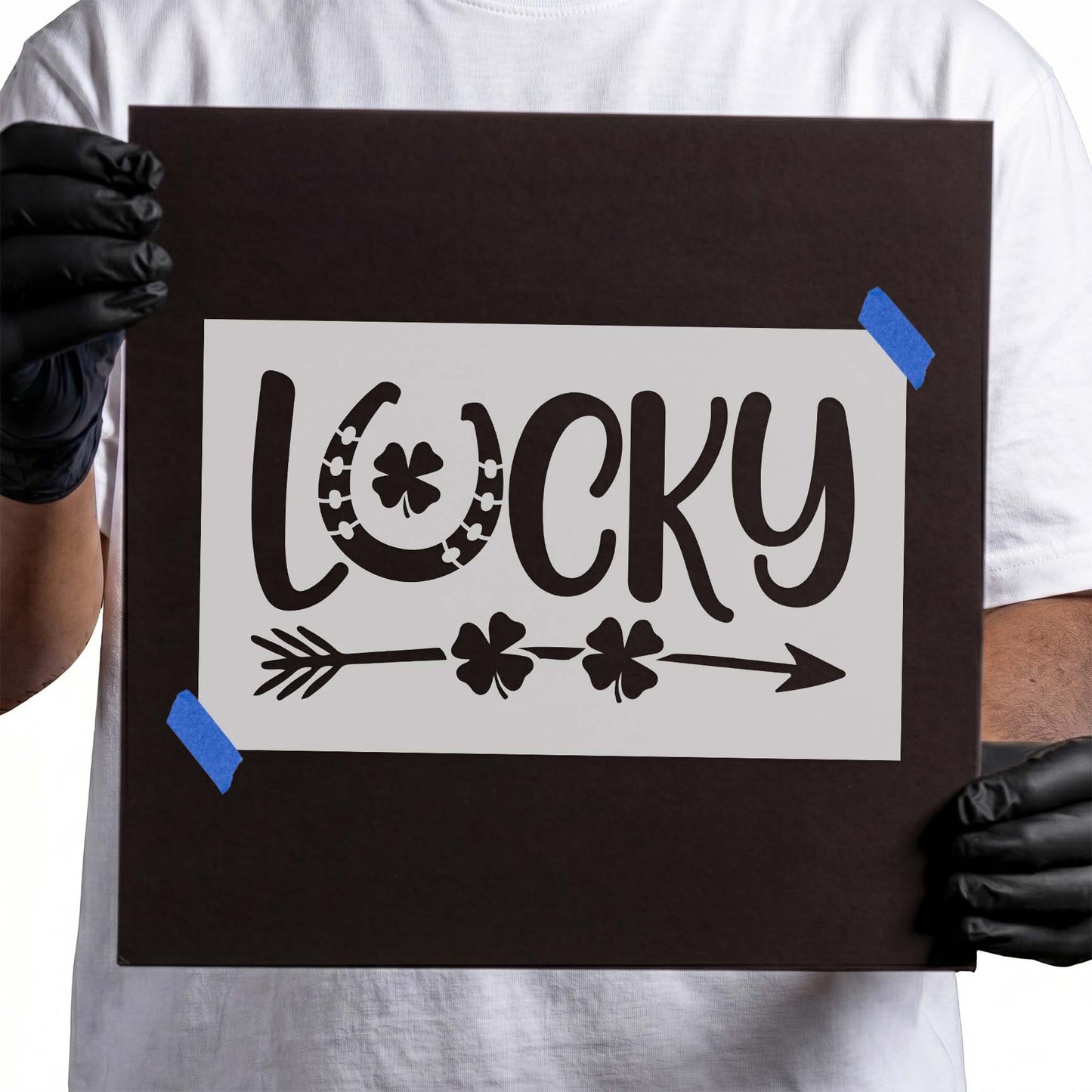 Lucky St. Patrick's Day Stencil