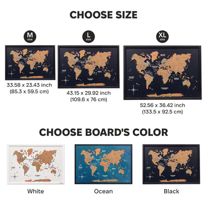 Map on Board LED 2.0 Cork