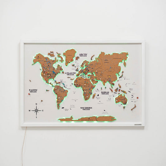 Map on Board LED 2.0 Cork