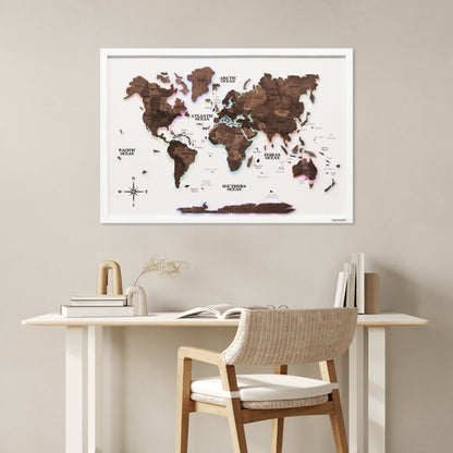 Map on Board LED 2.0 Dark Walnut