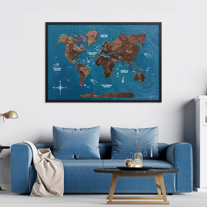 Map on Board LED 2.0 Dark Walnut
