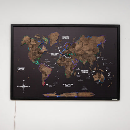 Map on Board LED 2.0 Dark Walnut