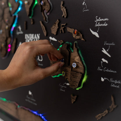 Map on Board LED 2.0 Dark Walnut
