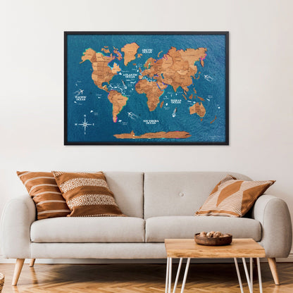 Map on Board LED 2.0 Oak