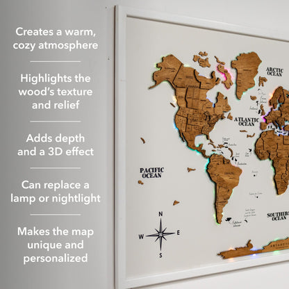 Map on Board LED 2.0 Oak