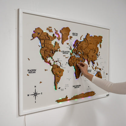 Map on Board LED 2.0 Oak