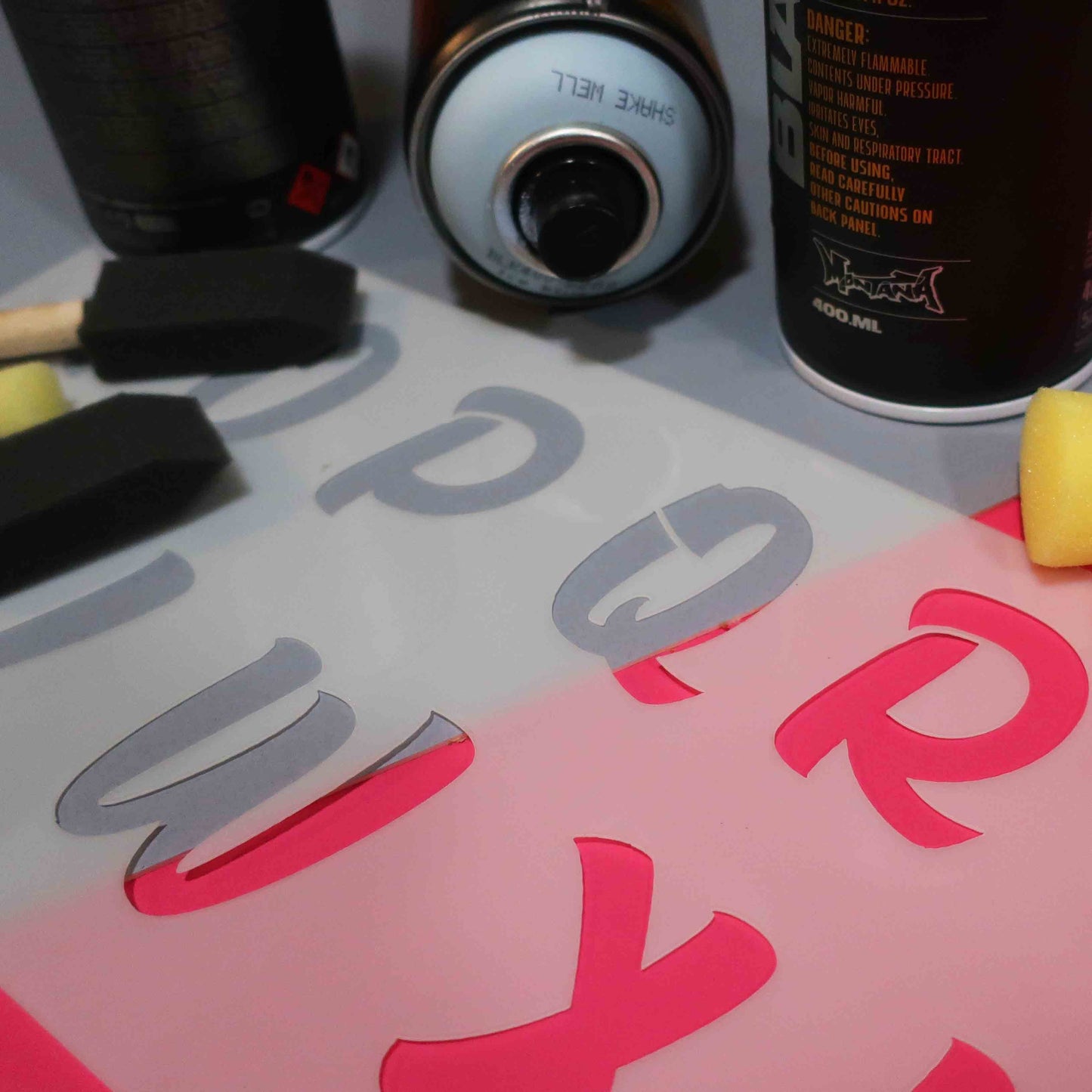 Marker Font Alphabet Stencil Set