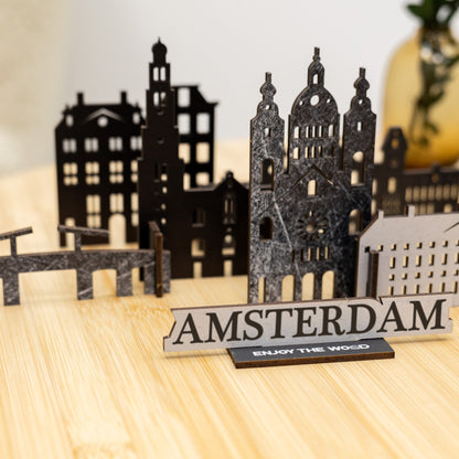 Wooden Travel Decor Memory City – Amsterdam