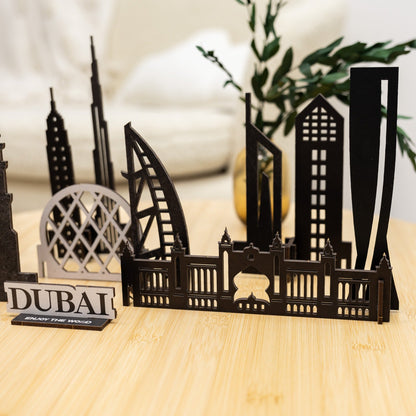Wooden Travel Decor Memory City – Dubai