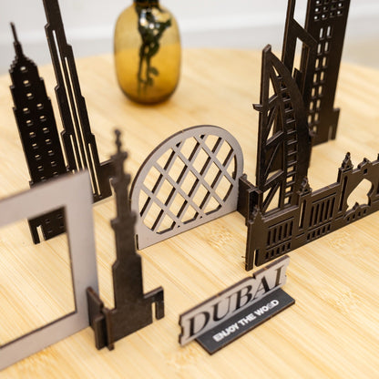 Wooden Travel Decor Memory City – Dubai