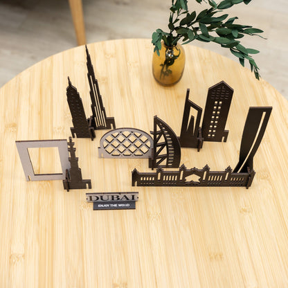 Wooden Travel Decor Memory City – Dubai