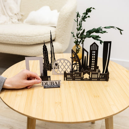 Wooden Travel Decor Memory City – Dubai