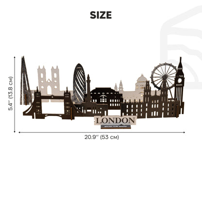 Wooden Travel Decor Memory City – London