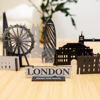 Wooden Travel Decor Memory City – London