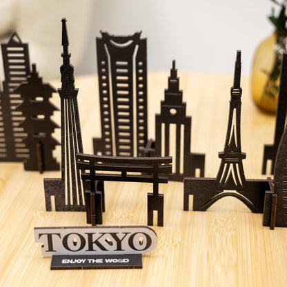 Wooden Travel Decor Memory City – Tokyo