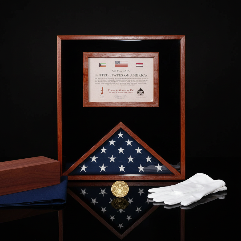 Flag Display Case - Fit 3' x 5' flag.