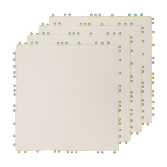 Hand Crochet Napkins 18" x 18" (Set of 4)