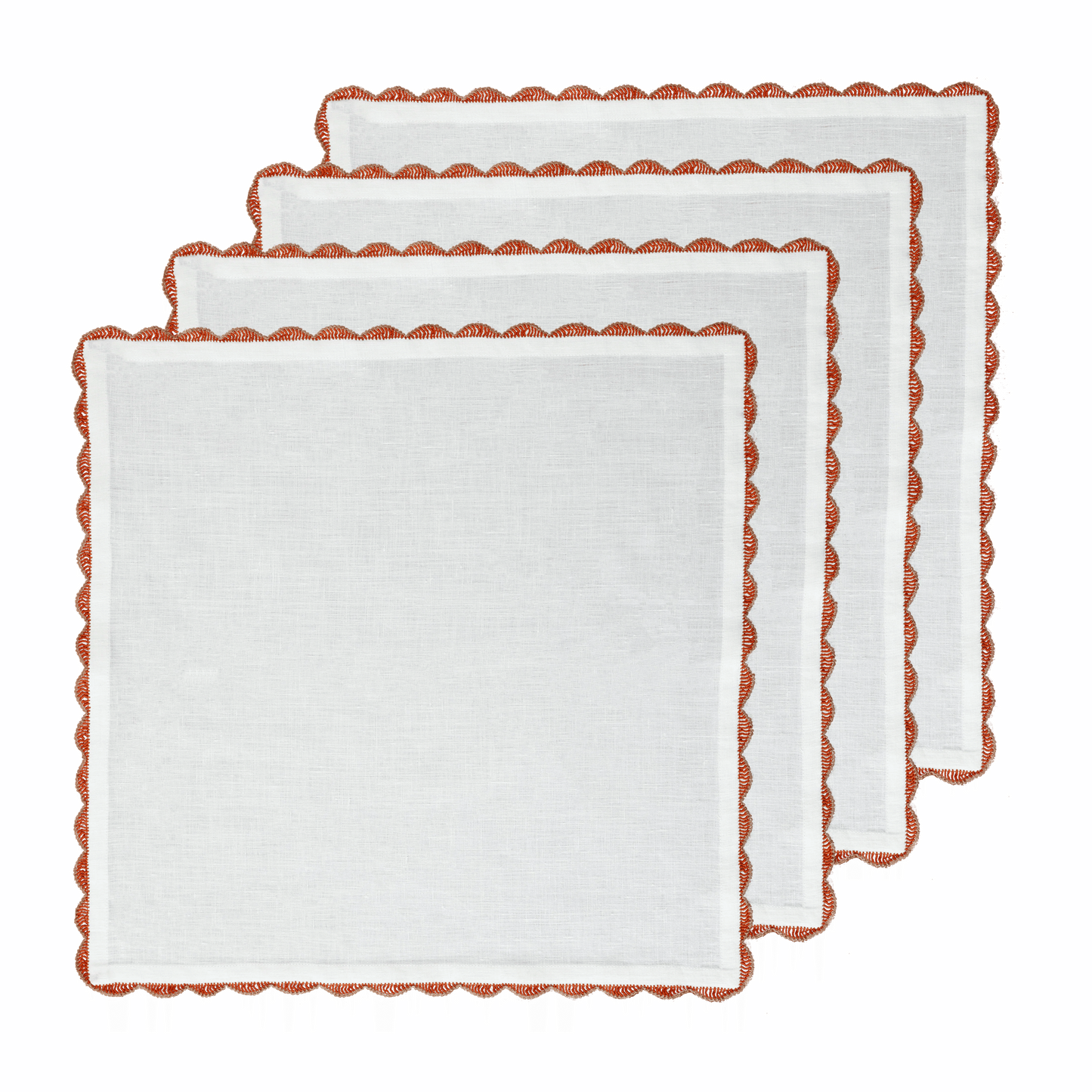 Hand Crochet Napkins 18" x 18" (Set of 4)