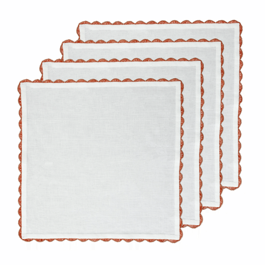 Hand Crochet Napkins 18" x 18" (Set of 4)