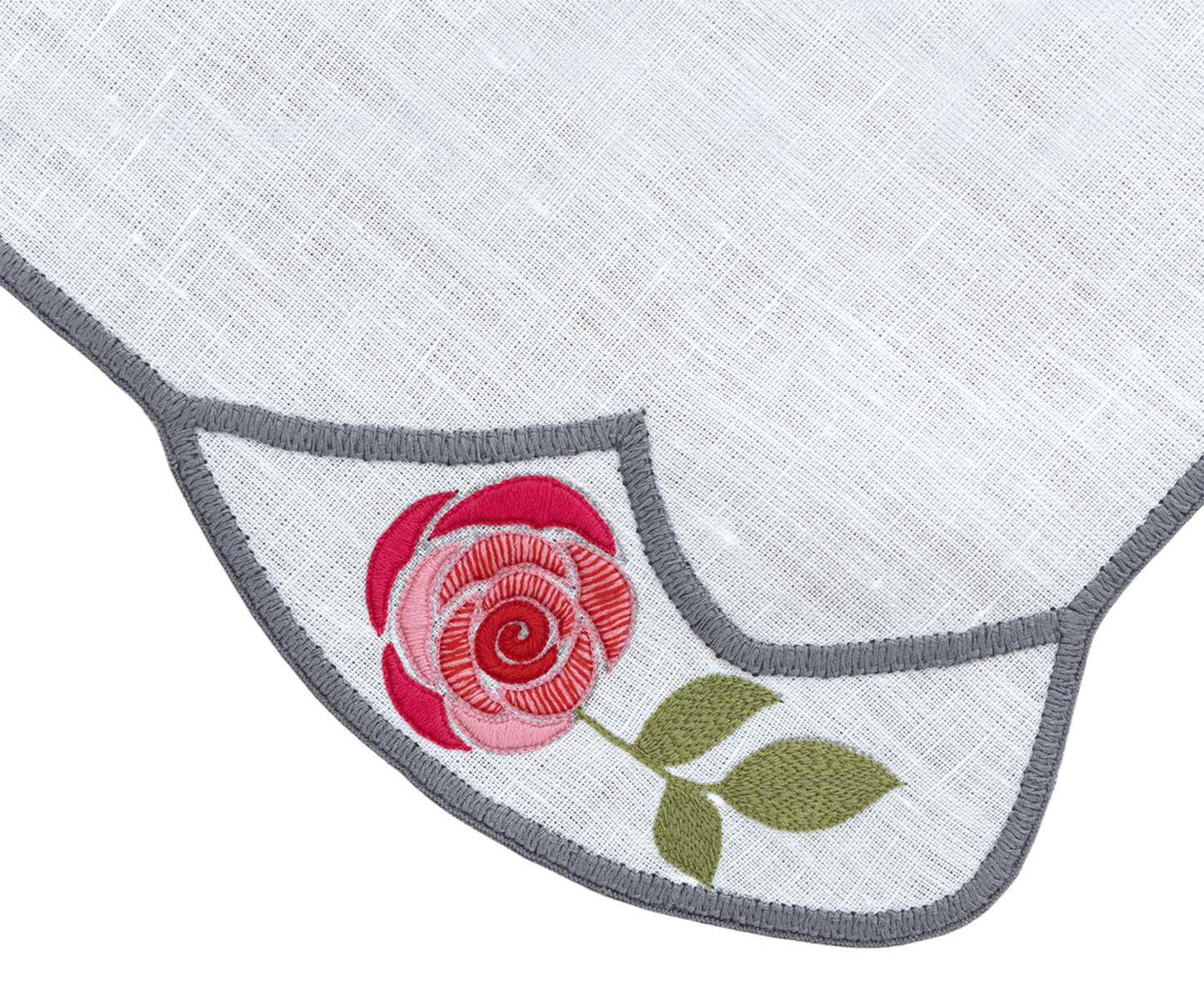 Hand Embroidered Heirloom Petals Napkins 18" x 18" (Set of 4)